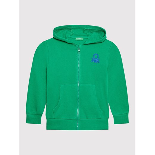 United Colors Of Benetton Bluza 3J70G5018 Zielony Regular Fit ze sklepu MODIVO w kategorii Bluzy chłopięce - zdjęcie 182715437