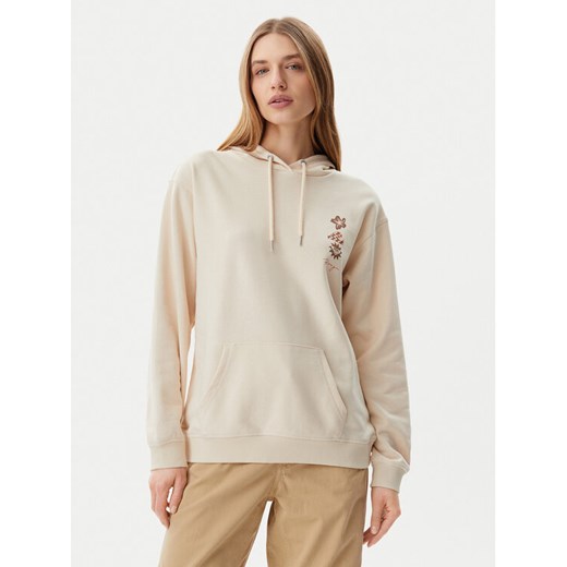 Roxy Bluza ERJFT04952 Beżowy Regular Fit ze sklepu MODIVO w kategorii Bluzy damskie - zdjęcie 182715455