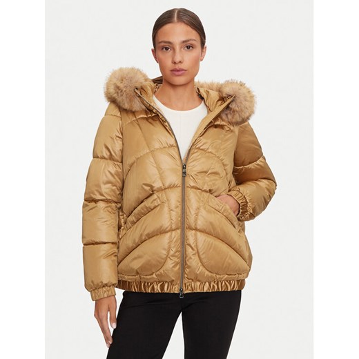 Geox Kurtka zimowa Backsie W4628S T2843 F5233 Beżowy Regular Fit ze sklepu MODIVO w kategorii Kurtki damskie - zdjęcie 182715456