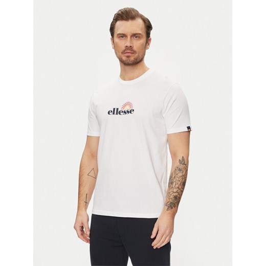Ellesse T-Shirt Trea SHV20126 Biały Regular Fit ze sklepu MODIVO w kategorii T-shirty męskie - zdjęcie 182715529