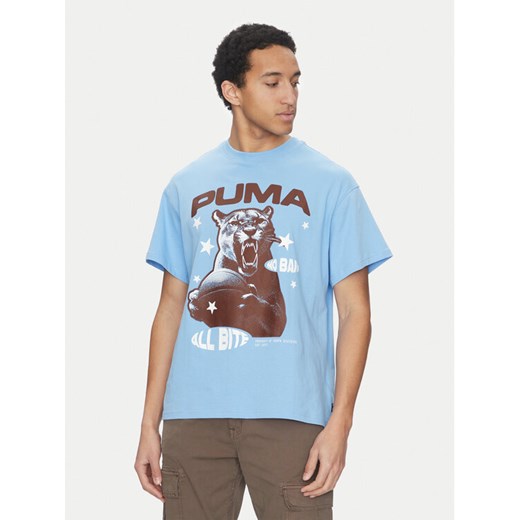 Puma T-Shirt All Bite 630466 Niebieski Regular Fit ze sklepu MODIVO w kategorii T-shirty męskie - zdjęcie 182715558