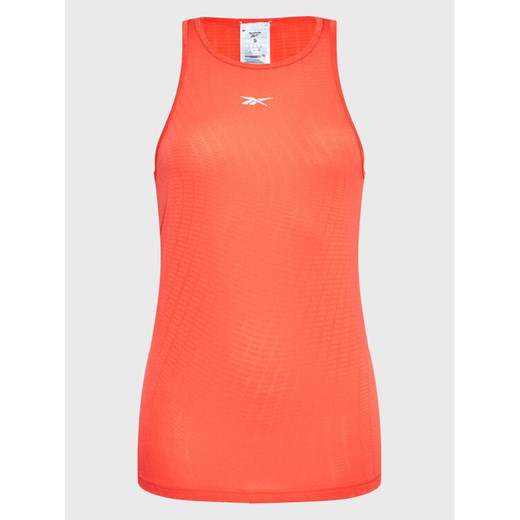 Reebok Top Perforated HH7385 Pomarańczowy Regular Fit ze sklepu MODIVO w kategorii Bluzki damskie - zdjęcie 182715616