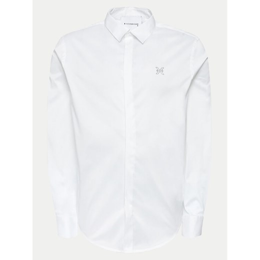 Richmond X Koszula Lancan UMP24105CA Biały Slim Fit ze sklepu MODIVO w kategorii Koszule męskie - zdjęcie 182715617