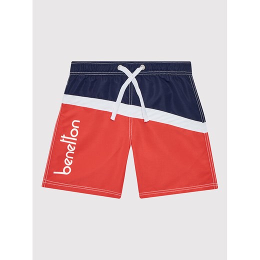 United Colors Of Benetton Szorty kąpielowe 5JD00X005 Czerwony Regular Fit ze sklepu MODIVO w kategorii Kąpielówki chłopięce - zdjęcie 182715636