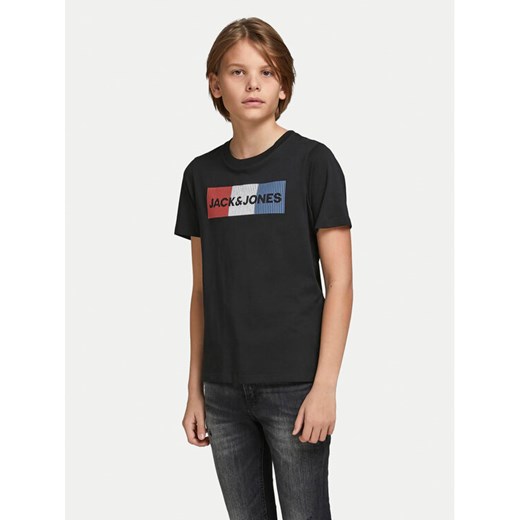 Jack&Jones Junior T-Shirt 12152730 Czarny Regular Fit ze sklepu MODIVO w kategorii T-shirty chłopięce - zdjęcie 182715659