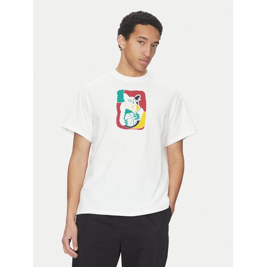 Puma T-Shirt Dylan Exhibit 630673 Biały Regular Fit ze sklepu MODIVO w kategorii T-shirty męskie - zdjęcie 182715697