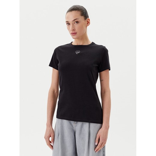 BOSS T-Shirt C_Elogo_21 50540260 Czarny Slim Fit ze sklepu MODIVO w kategorii Bluzki damskie - zdjęcie 182715706