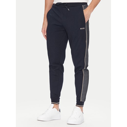 BOSS Spodnie dresowe 50540750 Granatowy Regular Fit ze sklepu MODIVO w kategorii Spodnie męskie - zdjęcie 182715847