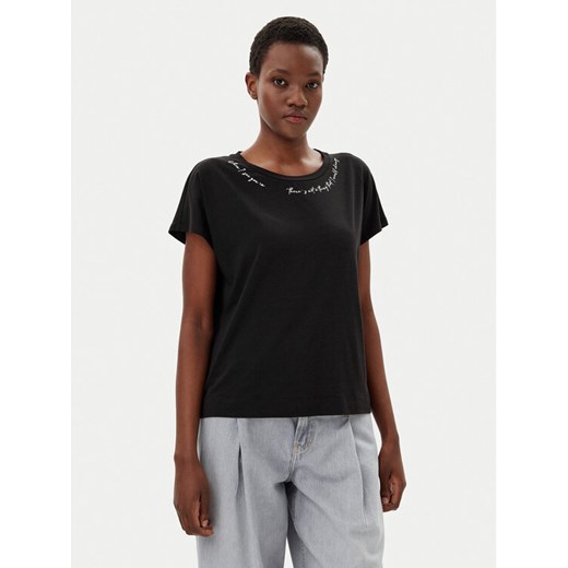 Liu Jo Sport T-Shirt TA5268 JS005 Czarny Regular Fit ze sklepu MODIVO w kategorii Bluzki damskie - zdjęcie 182715939