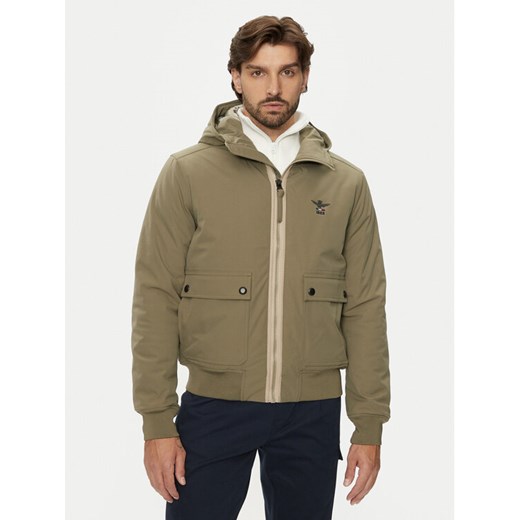Aeronautica Militare Kurtka przejściowa 242AB2182CT3245 Zielony Regular Fit ze sklepu MODIVO w kategorii Kurtki męskie - zdjęcie 182716008