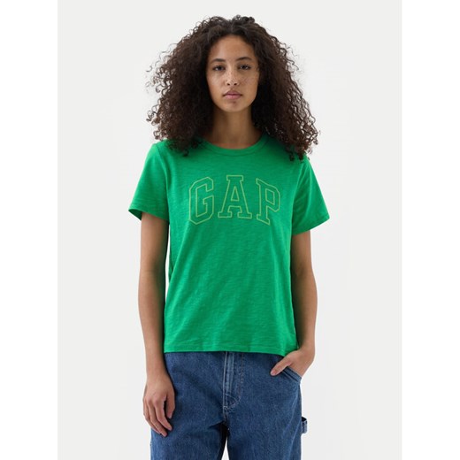 Gap T-Shirt 871344-04 Zielony Regular Fit ze sklepu MODIVO w kategorii Bluzki damskie - zdjęcie 182716017