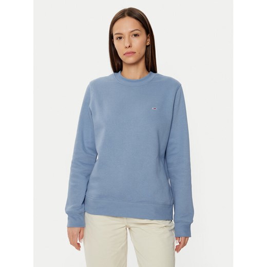 Tommy Jeans Bluza DW0DW19959 Błękitny Regular Fit ze sklepu MODIVO w kategorii Bluzy damskie - zdjęcie 182716038