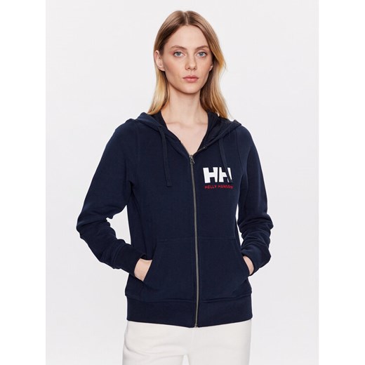Helly Hansen Bluza Logo 33994 Granatowy Regular Fit ze sklepu MODIVO w kategorii Bluzy damskie - zdjęcie 182716125