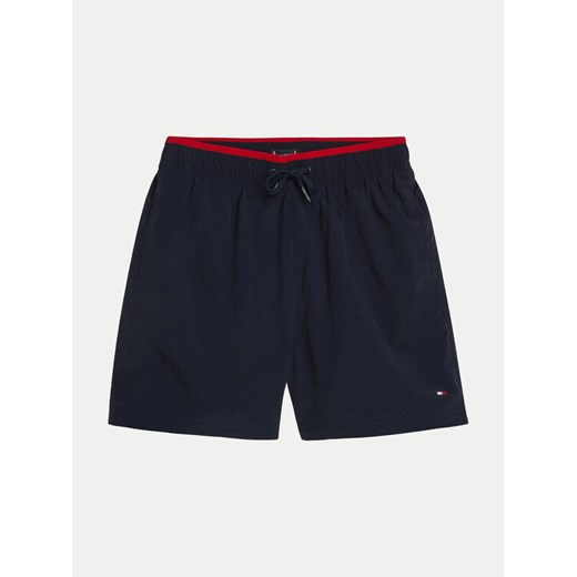 Tommy Hilfiger Szorty kąpielowe UB0UB00526 Granatowy Regular Fit ze sklepu MODIVO w kategorii Kąpielówki chłopięce - zdjęcie 182716155