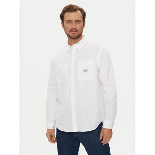 Guess Jeans Koszula M4YH37 WGCF1 Biały Regular Fit ze sklepu MODIVO w kategorii Koszule męskie - zdjęcie 182716157