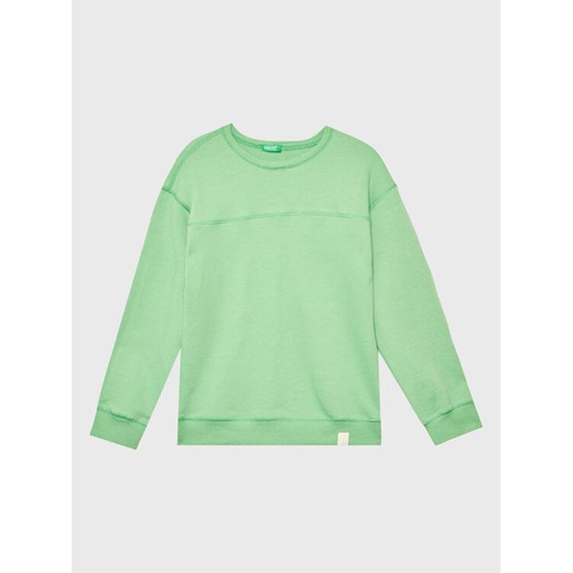 United Colors Of Benetton Bluza 3UHRC10BB Zielony Regular Fit ze sklepu MODIVO w kategorii Bluzy chłopięce - zdjęcie 182716158
