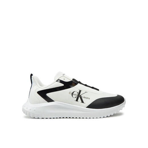 Calvin Klein Jeans Sneakersy Eva Runner Low Lace Ml YM0YM00968 Biały ze sklepu MODIVO w kategorii Buty sportowe męskie - zdjęcie 182716206