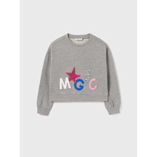 Mayoral Bluza 7.405 Szary Regular Fit ze sklepu MODIVO w kategorii Bluzy dziewczęce - zdjęcie 182716225