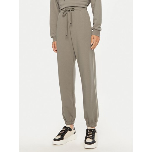 Max Mara Leisure Spodnie dresowe Pirano 2426786088 Beżowy Regular Fit ze sklepu MODIVO w kategorii Spodnie damskie - zdjęcie 182716247