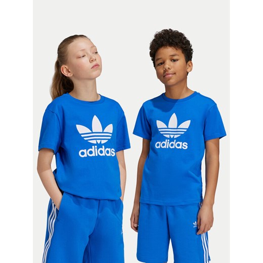 adidas T-Shirt adicolor Trefoil IY7425 Niebieski Regular Fit ze sklepu MODIVO w kategorii T-shirty chłopięce - zdjęcie 182716259