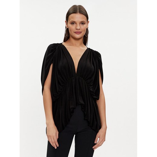 NORMA KAMALI Bluzka KK4226PL849001 Czarny Regular Fit ze sklepu MODIVO w kategorii Bluzki damskie - zdjęcie 182716286