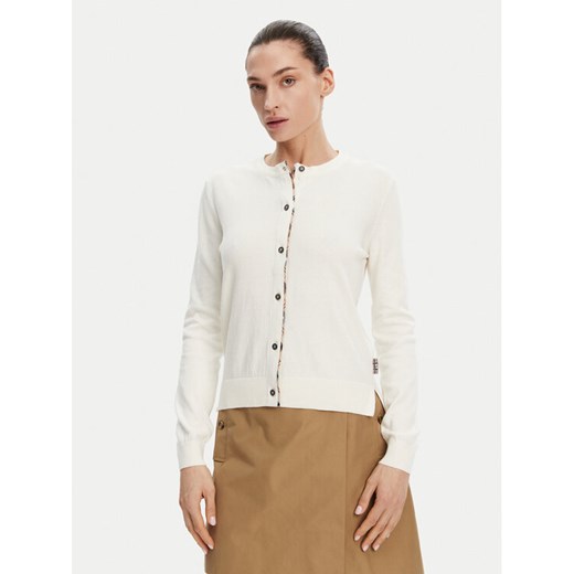 Barbour Kardigan Bredona LKN1008WH71 Écru Regular Fit ze sklepu MODIVO w kategorii Swetry damskie - zdjęcie 182716419