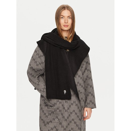 KARL LAGERFELD Szalik 246W3306 Czarny ze sklepu MODIVO w kategorii Szaliki i chusty damskie - zdjęcie 182716476