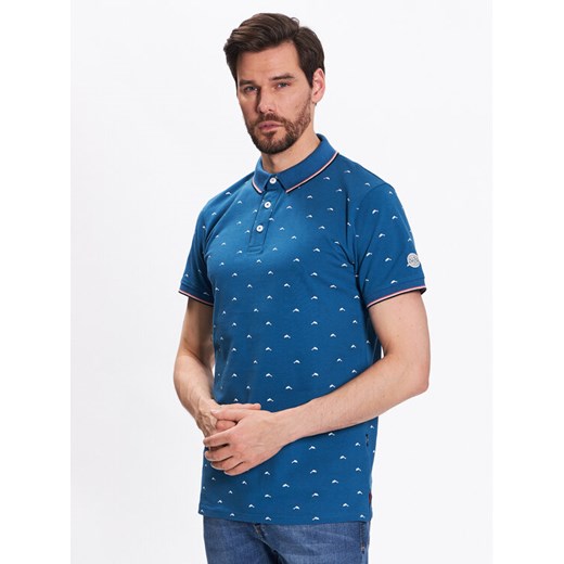 INDICODE Polo Dolphin 40-948 Granatowy Regular Fit ze sklepu MODIVO w kategorii T-shirty męskie - zdjęcie 182716636