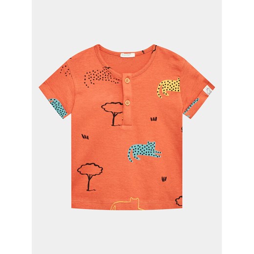 United Colors Of Benetton T-Shirt 3ZCTAQ00F Pomarańczowy Regular Fit ze sklepu MODIVO w kategorii Koszulki niemowlęce - zdjęcie 182716675