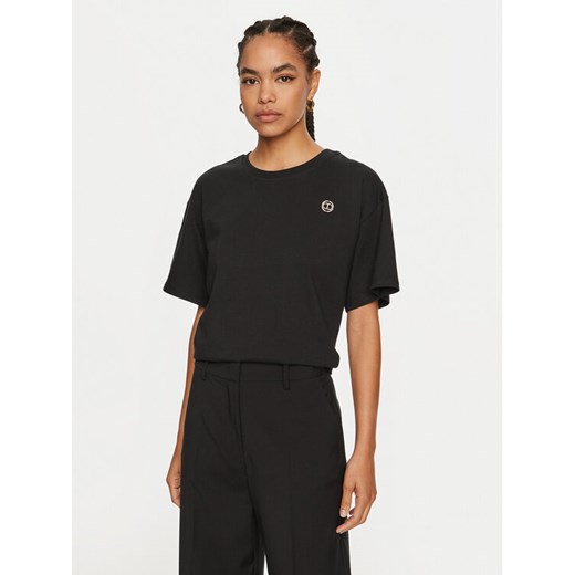 TWINSET T-Shirt 242TP2521 Czarny Loose Fit ze sklepu MODIVO w kategorii Bluzki damskie - zdjęcie 182716676