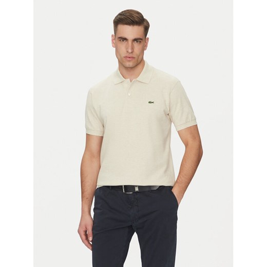 Lacoste Polo L1264 Beżowy Classic Fit ze sklepu MODIVO w kategorii T-shirty męskie - zdjęcie 182716705