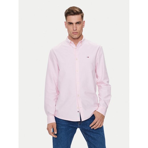 Tommy Jeans Koszula Entry DM0DM19134 Różowy Regular Fit ze sklepu MODIVO w kategorii Koszule męskie - zdjęcie 182716709