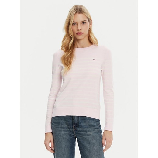 Tommy Hilfiger Sweter WW0WW44984 Różowy Regular Fit ze sklepu MODIVO w kategorii Swetry damskie - zdjęcie 182716727