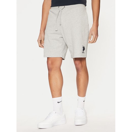U.S. Polo Assn. Szorty sportowe MUP3355 Szary Regular Fit ze sklepu MODIVO w kategorii Spodenki męskie - zdjęcie 182716825