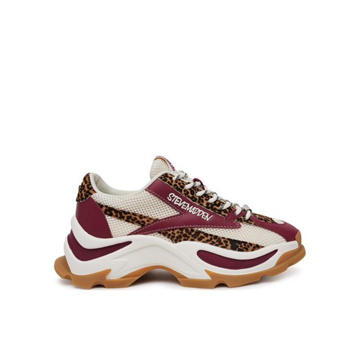 Steve Madden Sneakersy Zoomz-L SM11003503 Bordowy ze sklepu MODIVO w kategorii Buty sportowe damskie - zdjęcie 182716836