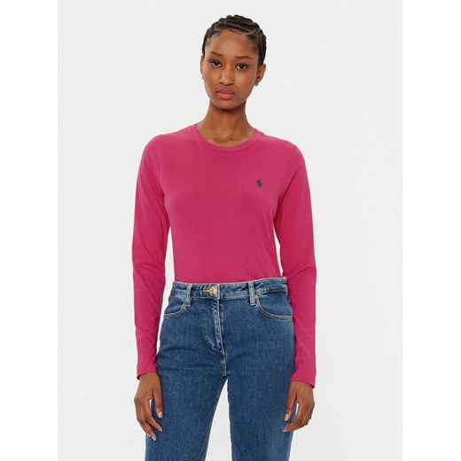 Polo Ralph Lauren Bluzka 211898699033 Różowy Regular Fit ze sklepu MODIVO w kategorii Bluzki damskie - zdjęcie 182716849