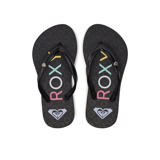 Roxy Japonki ARGL100286 Czarny ze sklepu MODIVO w kategorii Klapki dziecięce - zdjęcie 182716859