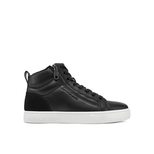 Calvin Klein Jeans Sneakersy Classic Cupsole Zip Mid In YM0YM01156 Czarny ze sklepu MODIVO w kategorii Buty sportowe męskie - zdjęcie 182716885