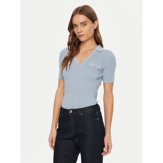 Guess Sweter W5RR25 Z2U00 Błękitny Regular Fit ze sklepu MODIVO w kategorii Swetry damskie - zdjęcie 182716925