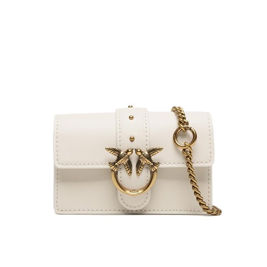 Pinko Torebka Love One Micro C 100064 A0F1 Écru ze sklepu MODIVO w kategorii Kopertówki - zdjęcie 182716966