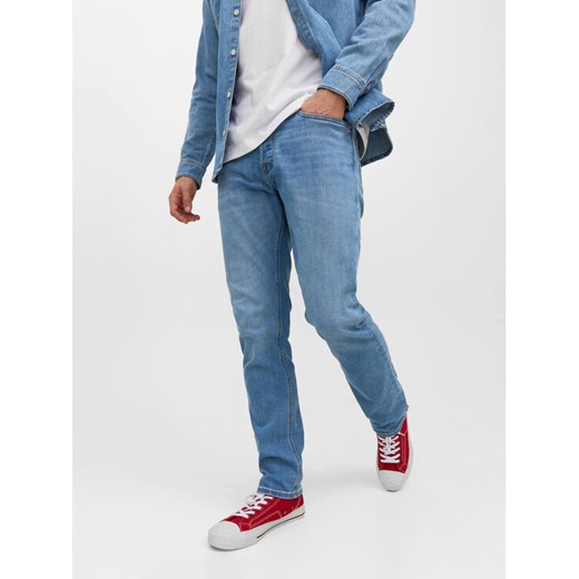 Jack&Jones Jeansy Tim 12223505 Niebieski Slim Fit ze sklepu MODIVO w kategorii Jeansy męskie - zdjęcie 182716976