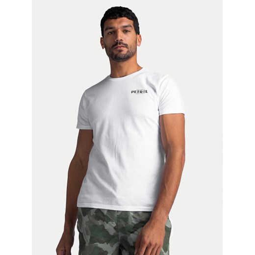 Petrol Industries T-Shirt M-1040-TSR635 Biały Regular Fit ze sklepu MODIVO w kategorii T-shirty męskie - zdjęcie 182717037