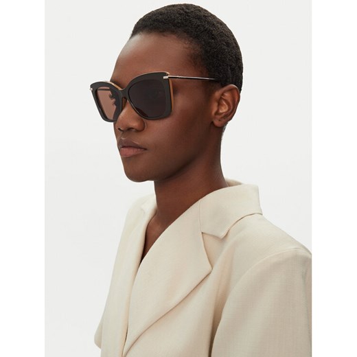 Max Mara Okulary przeciwsłoneczne MM0101 50E Brązowy ze sklepu MODIVO w kategorii Okulary przeciwsłoneczne damskie - zdjęcie 182717108