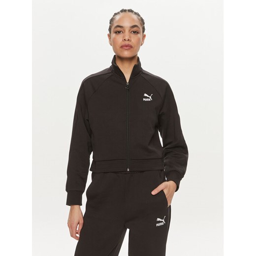 Puma Bluza T7 624211 Czarny Relaxed Fit ze sklepu MODIVO w kategorii Bluzy damskie - zdjęcie 182717109