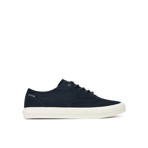 Tommy Hilfiger Tenisówki Hi Vulc Low Oxford Twill FM0FM05400 Granatowy ze sklepu MODIVO w kategorii Trampki męskie - zdjęcie 182717175