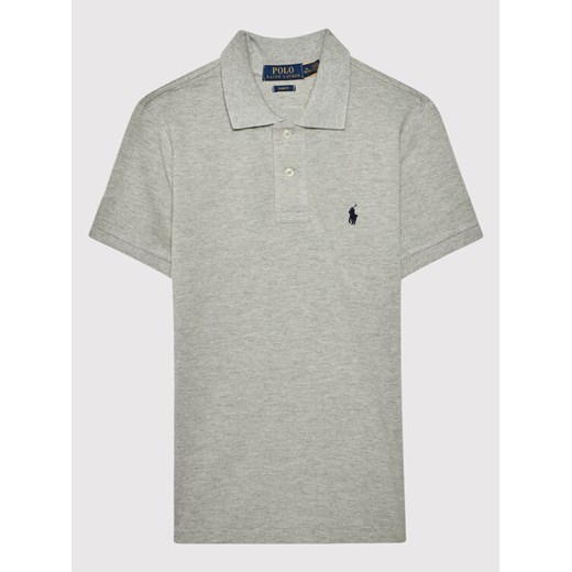 Polo Ralph Lauren Polo 323547926 Szary Slim Fit ze sklepu MODIVO w kategorii Bluzki damskie - zdjęcie 182717187