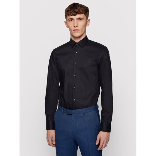 Boss Koszula Jesse 50451092 Granatowy Slim Fit ze sklepu MODIVO w kategorii Koszule męskie - zdjęcie 182717226