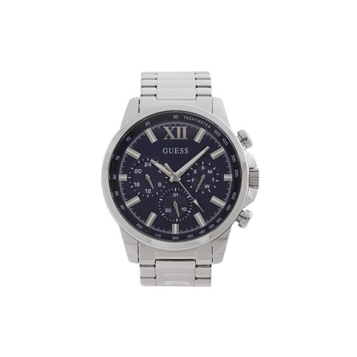 Guess Zegarek Walker  GW0900G4 Srebrny ze sklepu MODIVO w kategorii Zegarki - zdjęcie 182717398