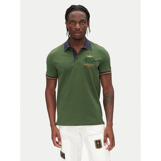 Aeronautica Militare Polo 251PO1859P191 Zielony Regular Fit Aeronautica Militare M MODIVO