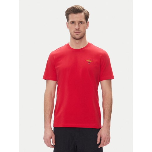 Aeronautica Militare T-Shirt 251TS1580J372 Czerwony Regular Fit ze sklepu MODIVO w kategorii T-shirty męskie - zdjęcie 182717466